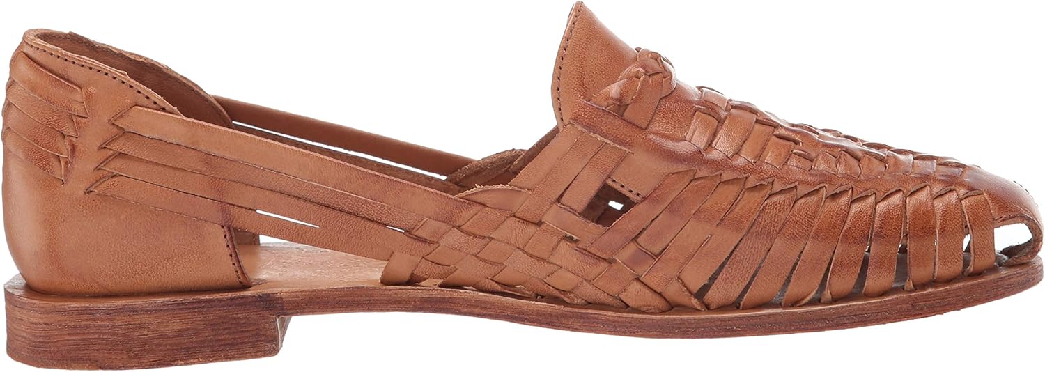 FRYE Women's Heather Hurache Flat 5.5 Camel