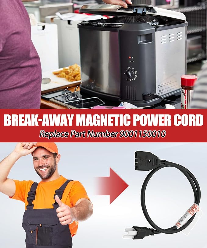 Cable de alimentación magnético Break-Away para freidoras Masterbuilt miniatura 3