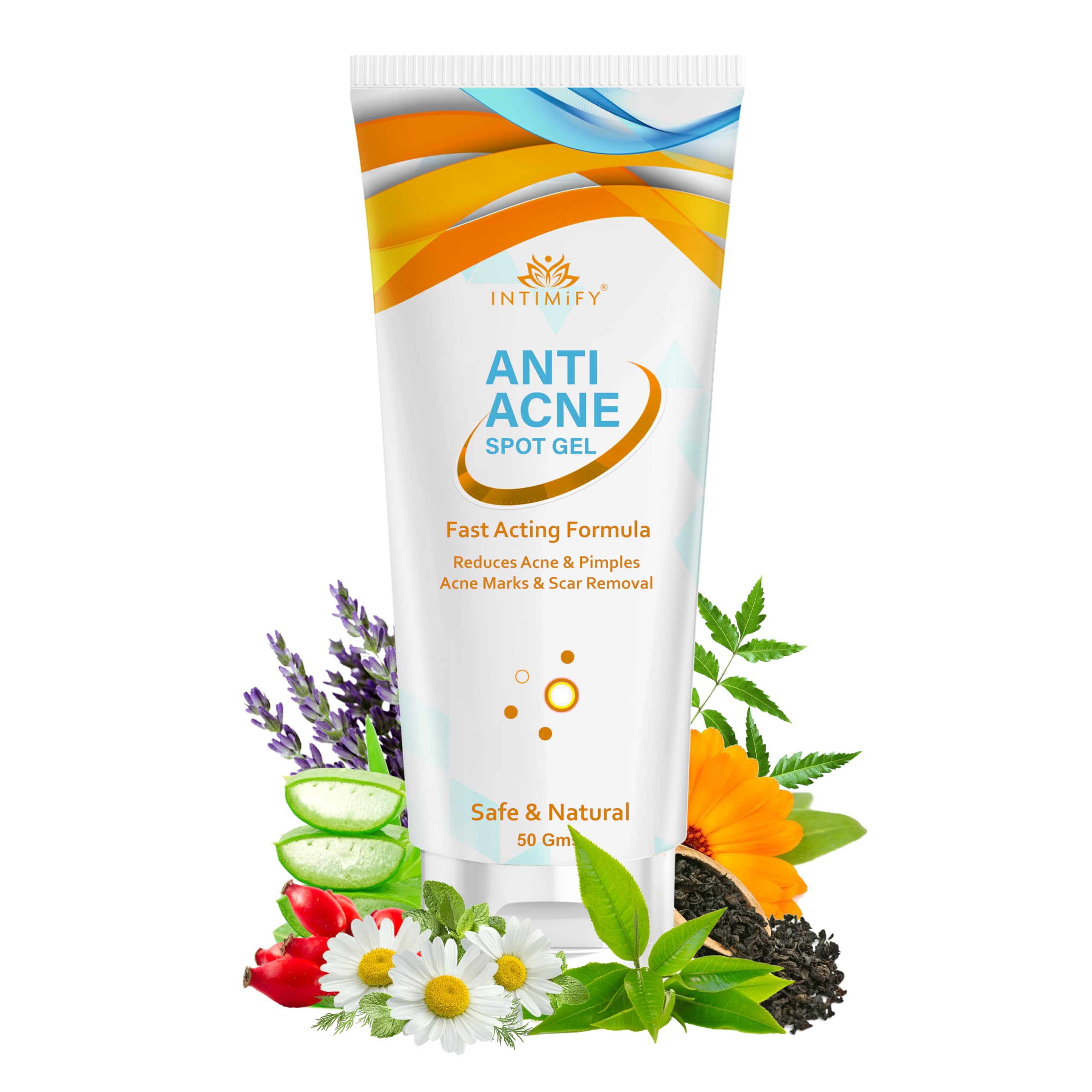 INTIMIFY Anti-Acne Spot Gel | Reduce Acne & Pimples | For All Skin Types | 50 gm