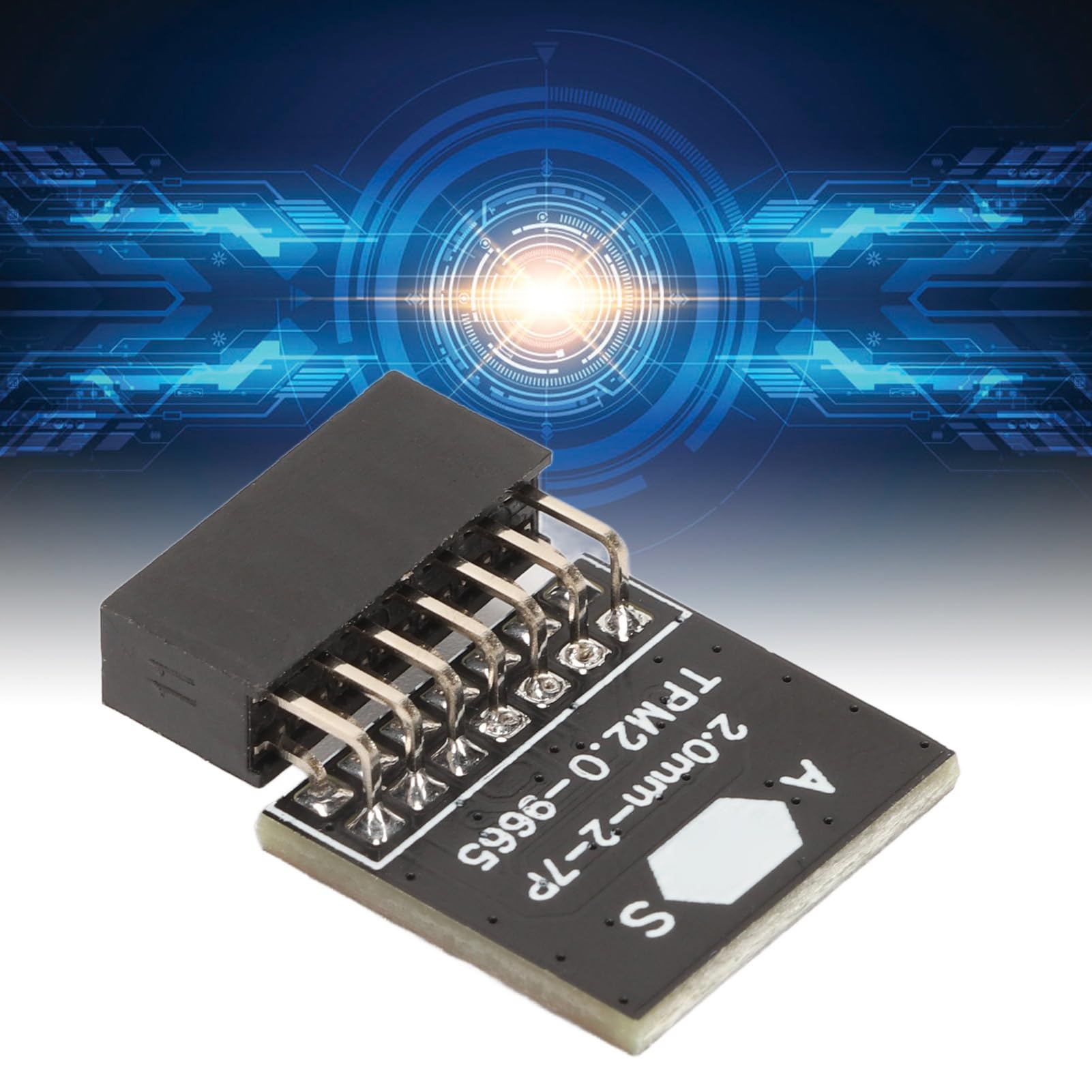 Zopsc TPM 2.0 Module, TPM2.0 TPM Chip 14 Pin 2 * 7P Security Module for for Win11 Module.-picture-20