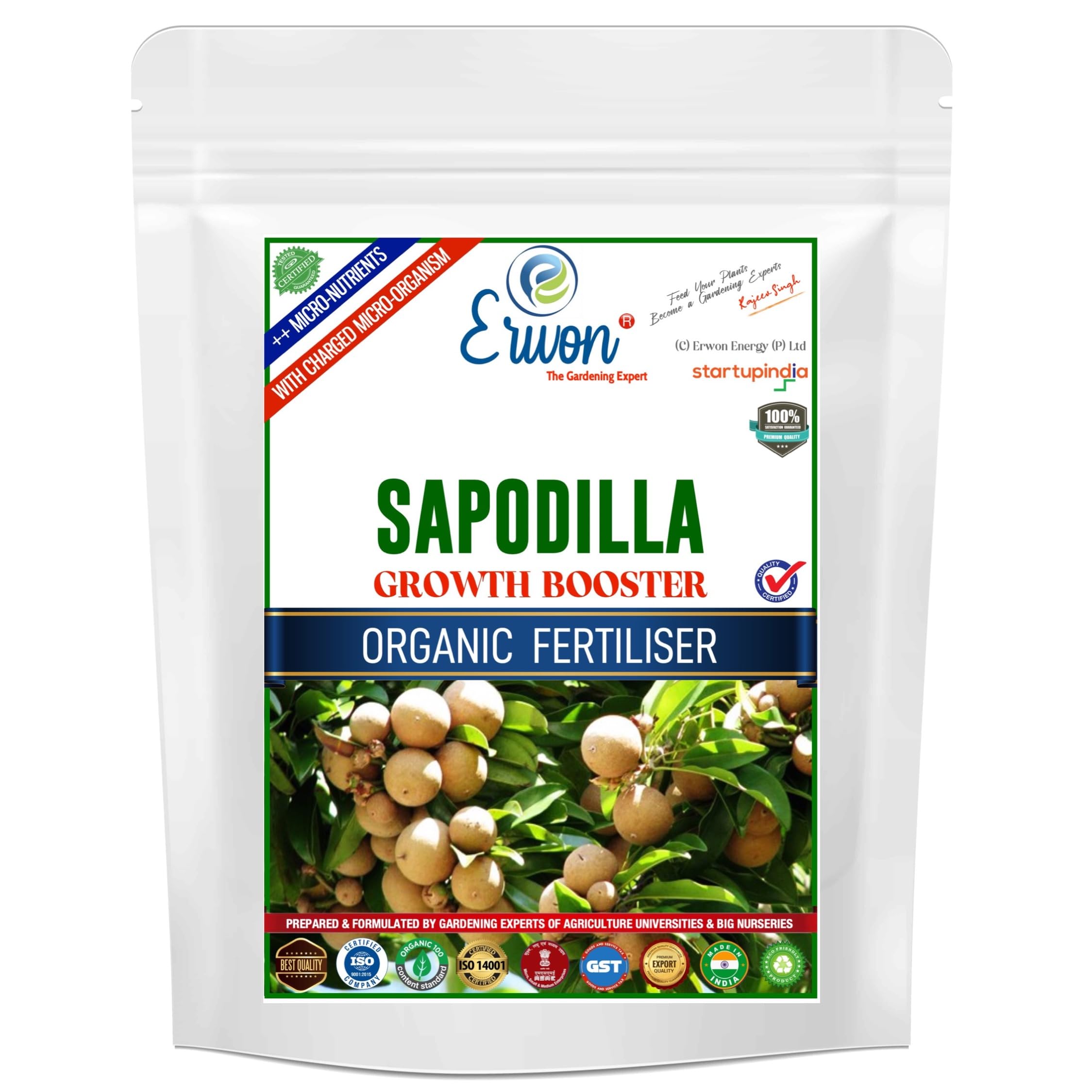 Erwon Sapodilla Growth Booster, Premium Essential Powerful Organic Fertiliser for Sapodilla Plants, with Charged Micro-organism and ++ Micronutrients (5 kg) (B0B5PDJ7BV) Amazon Price History, Amazon Price Tracker