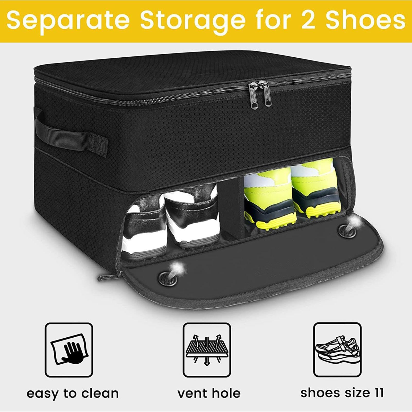 Golfkoffer-Organizer, Aufbewahrung, Golfkoffer-Organizer und Reisetasche, Schuh-Organizer mit separatem Fach, Auto-Aufbewahrung für Golfzubehör, Golf-Geschenke für Herren