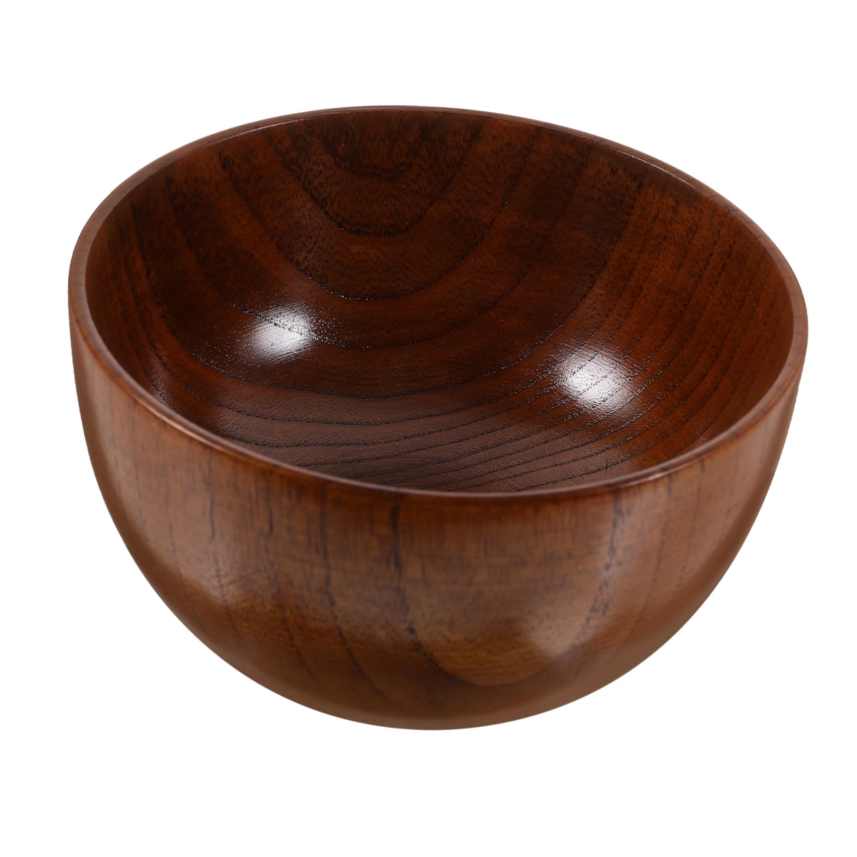 PRETYZOOM 4piezas Tazón De Madera Japonés Antideslizante Para y Ensaladas Bowl De Madera Natural Para Alimentos Para Restaurantes y Doméstico