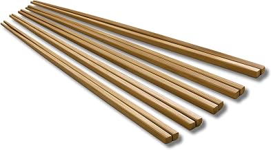 Sakai Sangyo Kumamoto Chopsticks (Set of 5), Moso Bamboo (Carbonized), Approx. Length 9.4 inches (24 cm), Cooking, Durable, Bamboo, Easy to Use, Easy to Grip, Kyushu