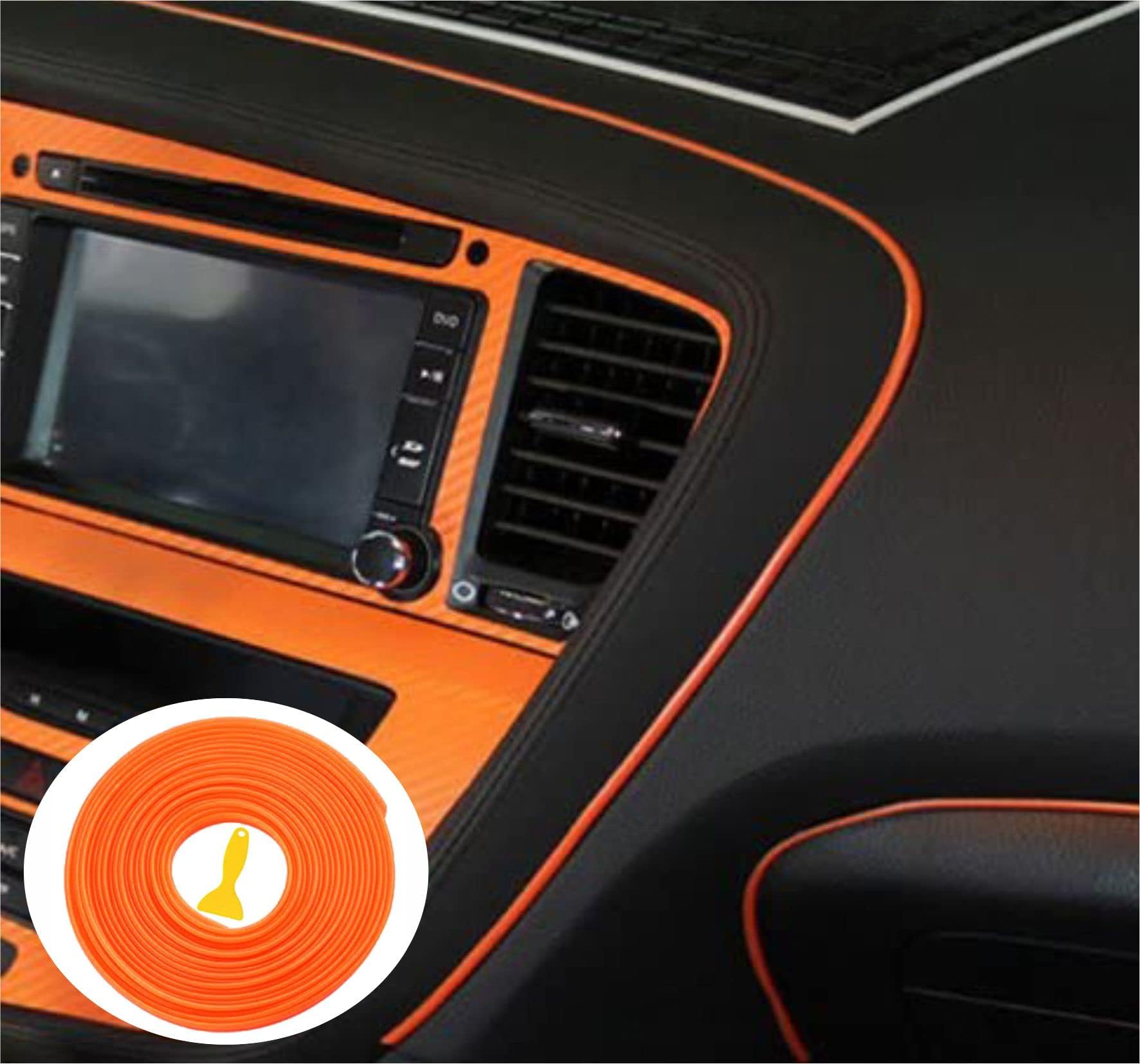 X AUTOHAUX Car Interior Gap Door Edge Decorative Trim Strip