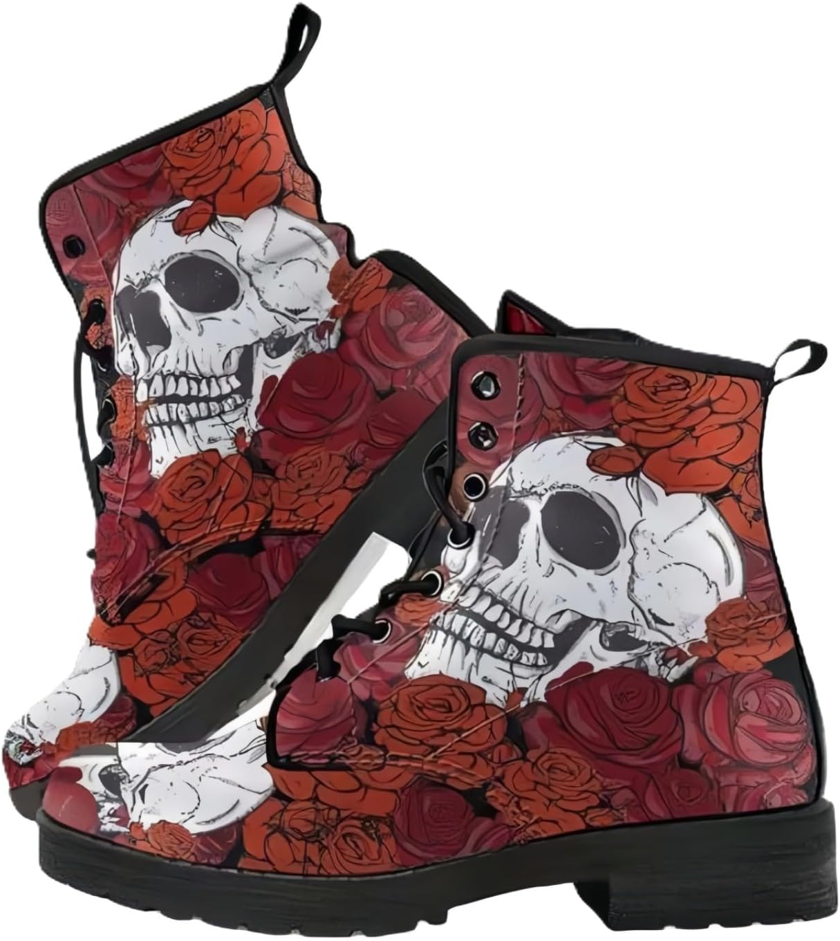 Red Roses and Skull