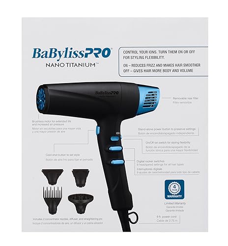 Miniatura 3 de BaBylissPRO Nano Titanium Secadora de pelo