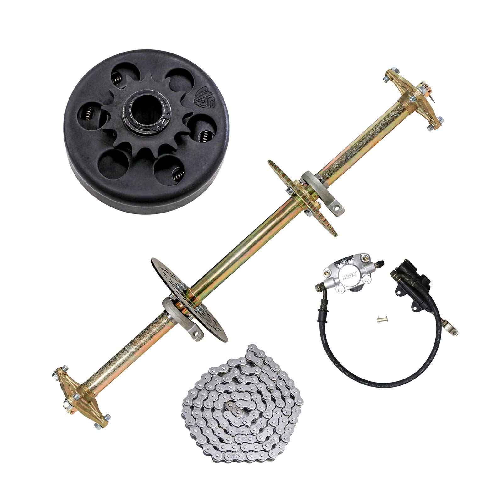 Buy WPHMOTO Rear Axle Shaft Kit with Chain Sprocket and Brake Master