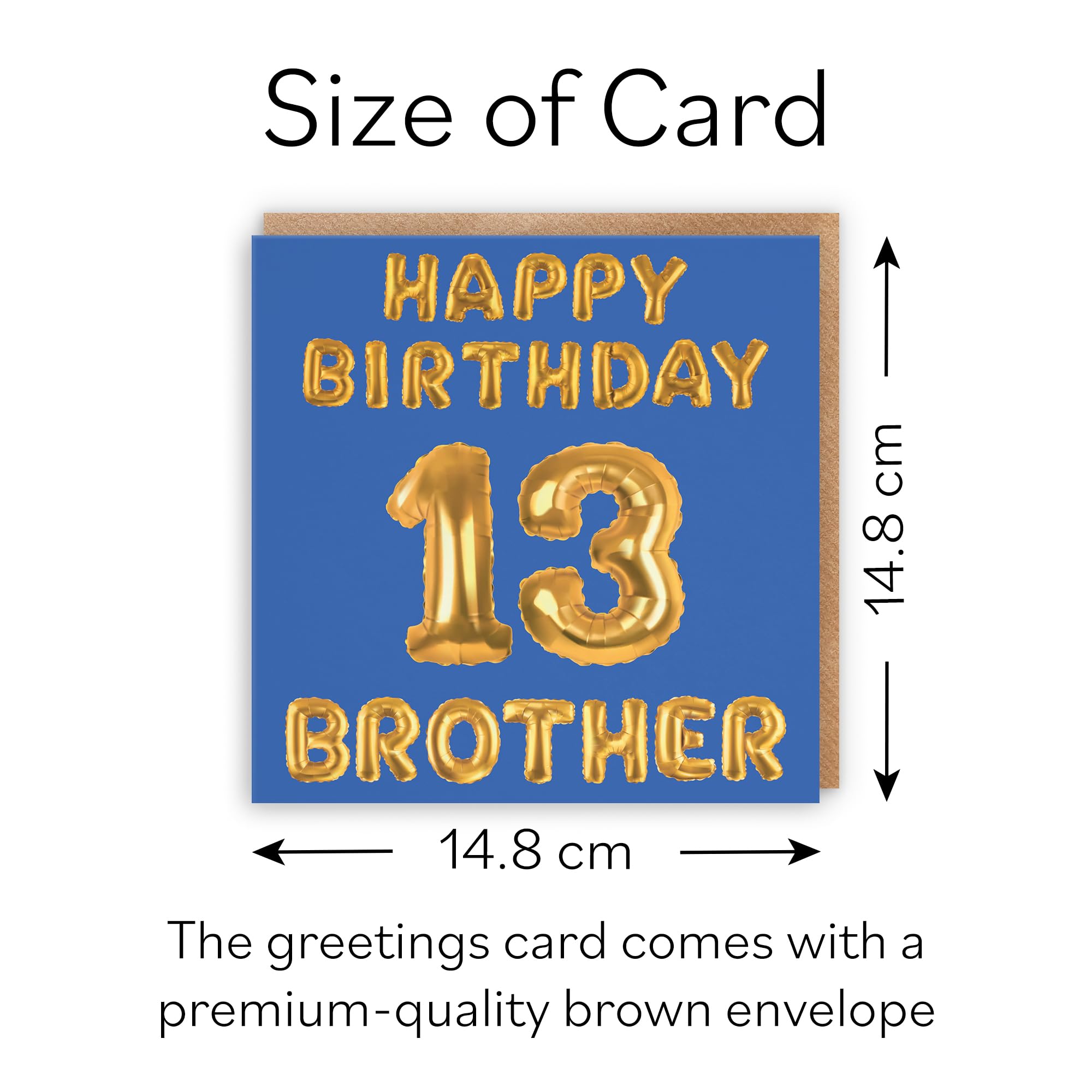 Brother 10th Birthday Card - Happy Birthday - 10 - To The Best Brother In The World - Iconic Collection - Choose Standard Or Large - Italia
