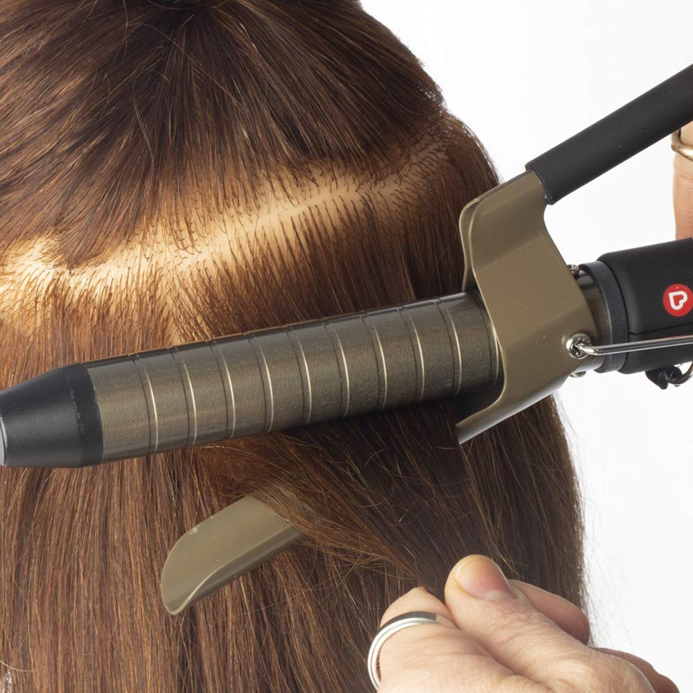 Upgrade - Fer à friser avec pince TitaniumPro 38 mm - Fer à friser professionnel serré pour cheveux bouclés