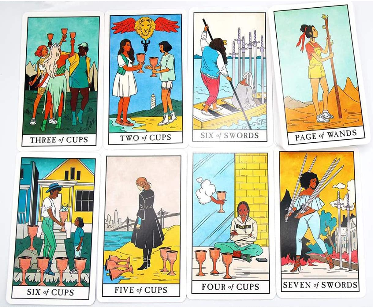 Amazon.co.jp: モダンな魔女のタロットデッキ、タロットカードの