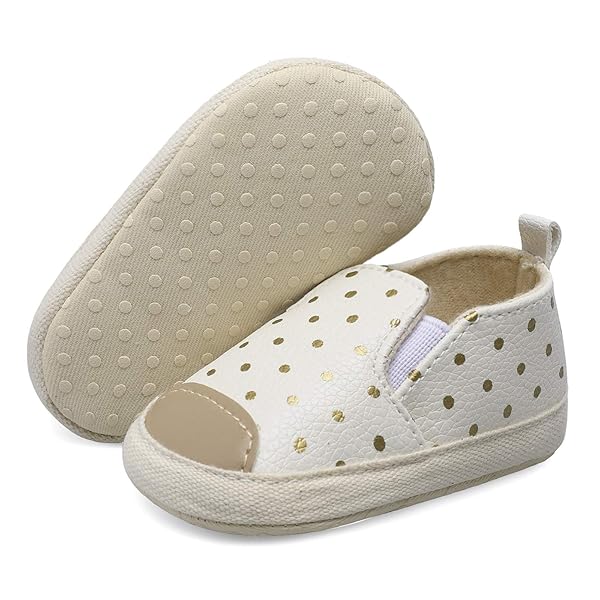 JOINFREE Infant Baby Girl Boy Canvas Shoes Soft Sole Slippers Ankle Sneaker Toddler Grib Shoes First Walker
