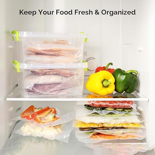 Miniatura 7 de Syaws Sellador al vacío, sellador automático de alimentos, ahorro de vacío de alimentos 9 en 1 con modo secohúmedo, bolsa de rollo y cortador,