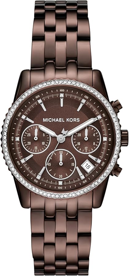 Amazon.com: Michael Kors Women's Bryant Chronograph Brown