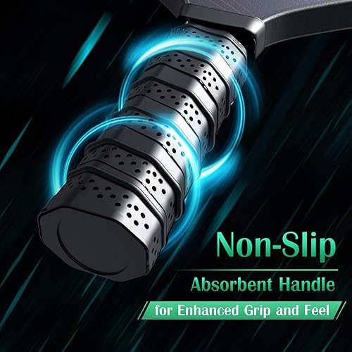 Miniatura 5 de Juego de palas de pickleball púrpura*2