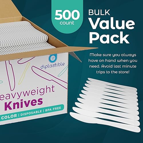 Vista 23 de Cucharas de sopa de plástico resistentes – Paquete de 500 cucharas desechables – Cubiertos para fiestas y eventos Cucharas de sopa blancas