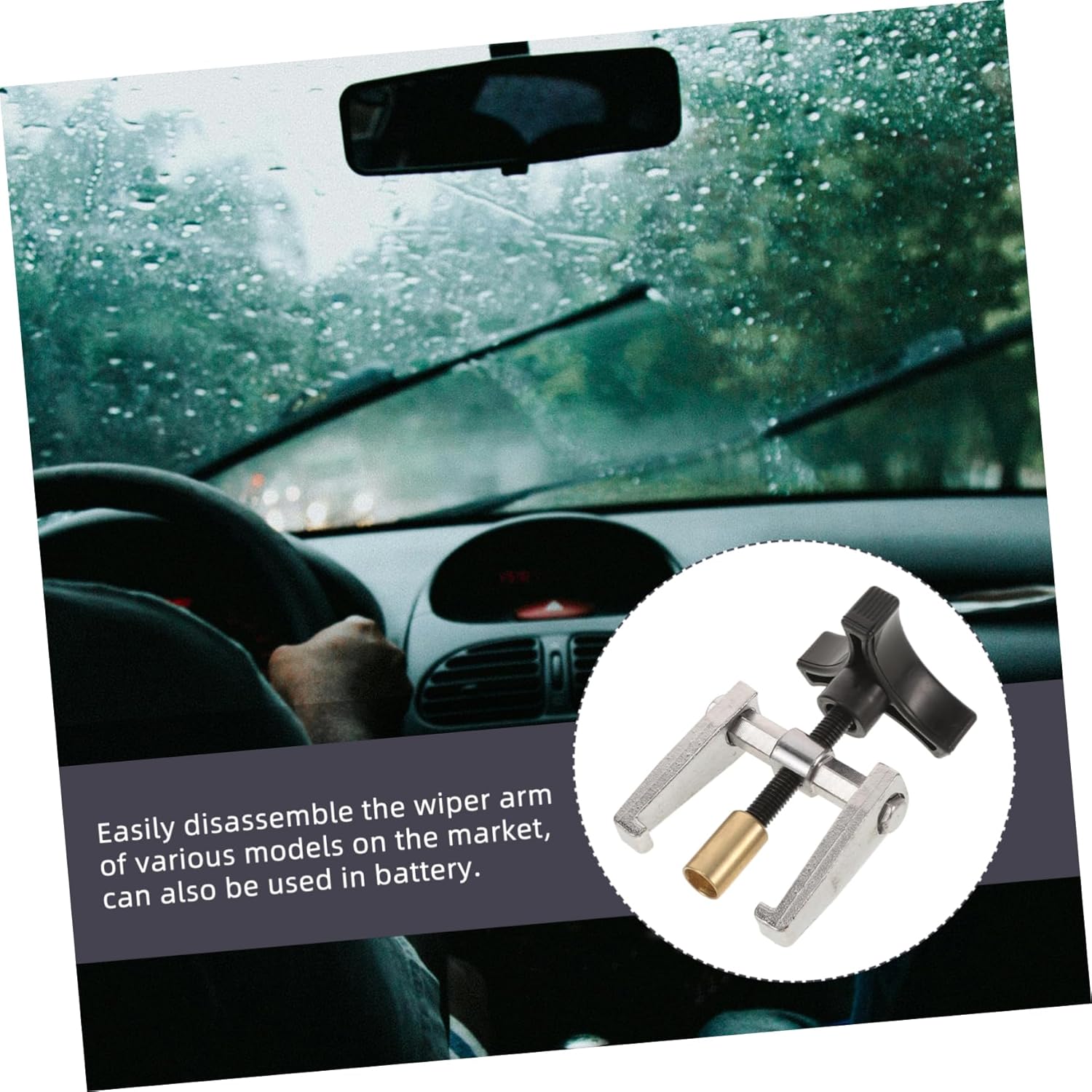 CHILDWEET Wiper Arm Removal Tool Multi-Functional Windshield Arm Puller for Easy Disassembly and Maintenance of Various Wiper Heavy-Duty Automotive Repair