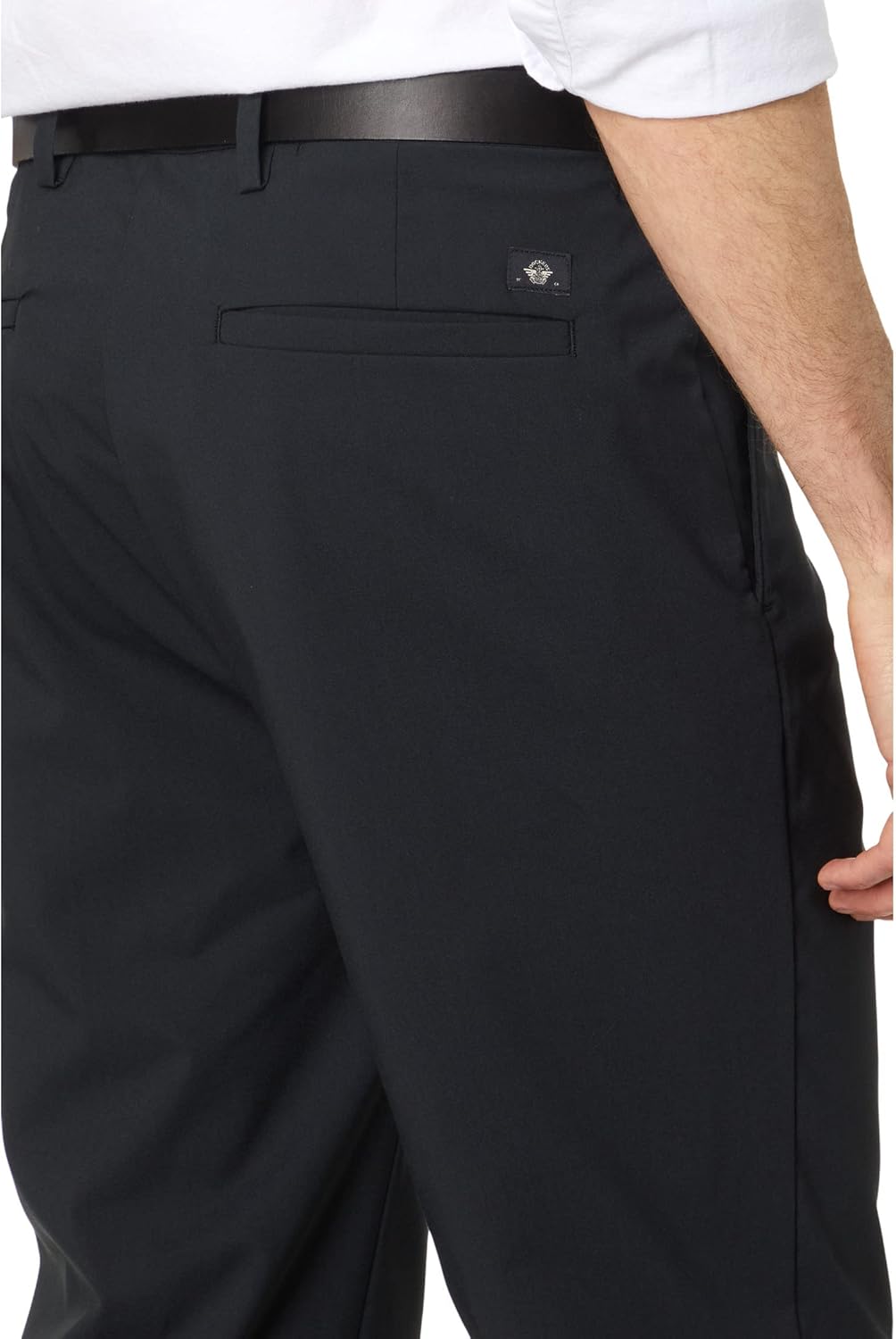 DOCKERS Straight Fit Signature Go Khaki Pants Beautiful Black 42 32 - Image 3