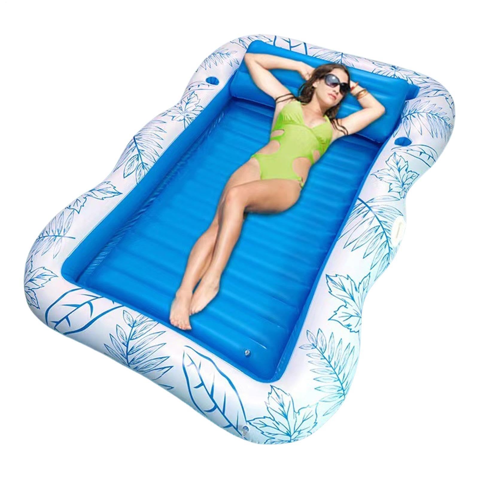 Adult Pool Floats | Inflatable Sun Lounger for Sunbathing in the Pool - for Swimming Lake Outdoor Garden Backyard Patio Home Summer Party