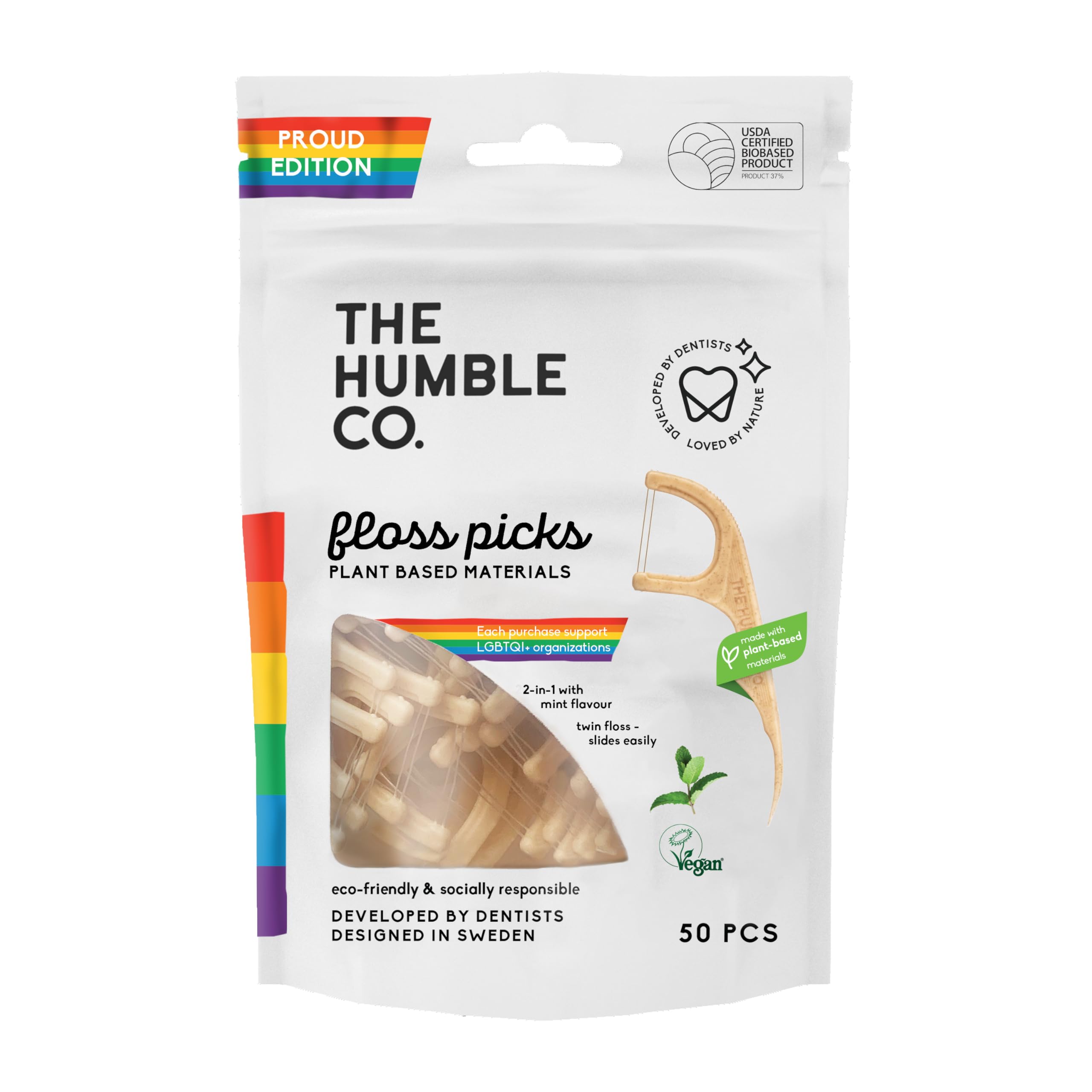 The Humble Co. Humble Floss Picks Kürdan Diş İpi 50'li