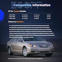 Vista 2 de Compresor de AC ECCPP Compatible con Toyota Camry RAV4 2.4L 2006-2009 Compatible con Toyota Hiace 2.7L 2006-2018 Compresor de AC con embrague