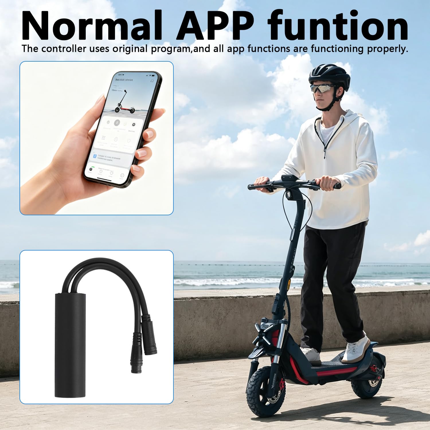 Skuter elektryczny regulator prędkości do Segway Ninebot ZT3 PRO D/PRO E, maksymalna prędkość 35 km/h, kabel połączeniowy Plug & Play do konserwacji, testowania i montażu akcesoriów