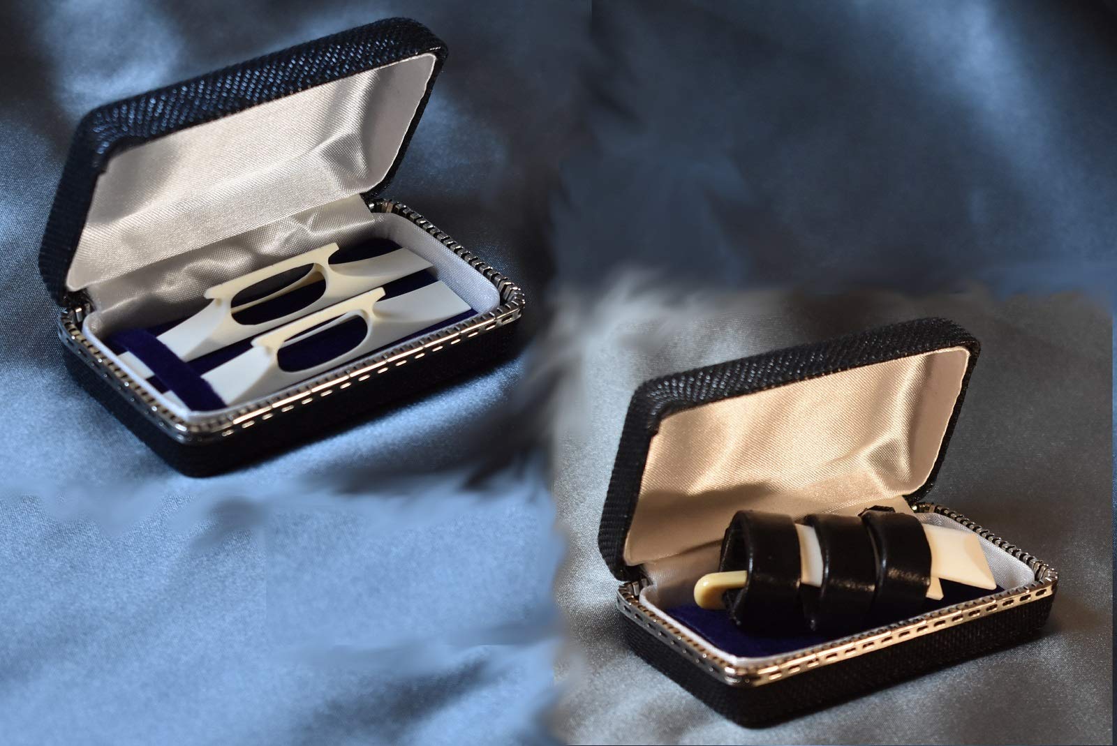 Amazon | 三味線 錦 駒入れ 箱 駒止めゴム付 黄 | 三味線アクセサリ