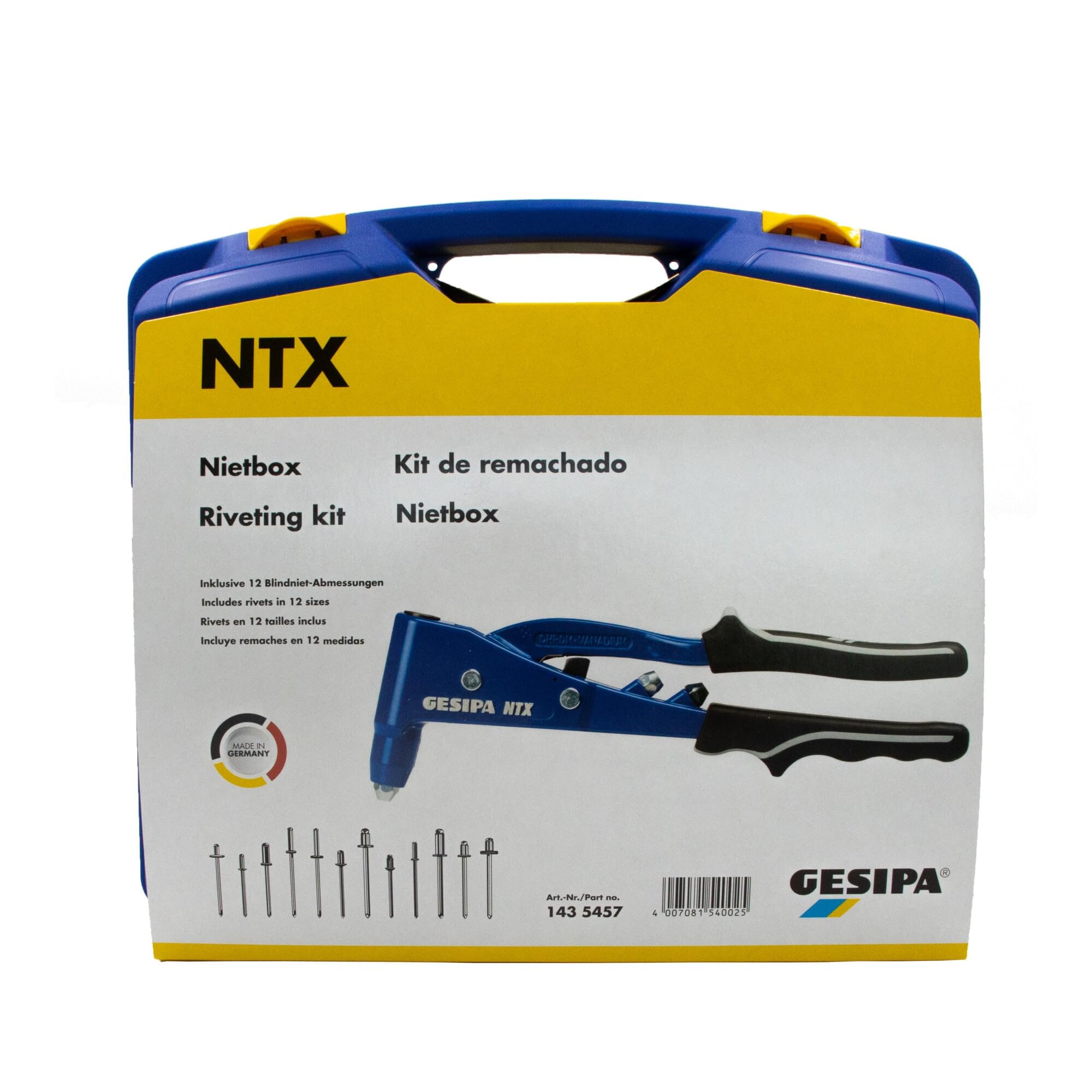 Nietbox mit Hand-Nietzange NTX