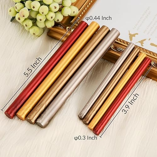 Miniatura 2 de 20 mini pistolas de pegamento de cera de sellado, palitos de cera de sellado, ideales para invitaciones de boda, cartas, sobres, tarjetas y