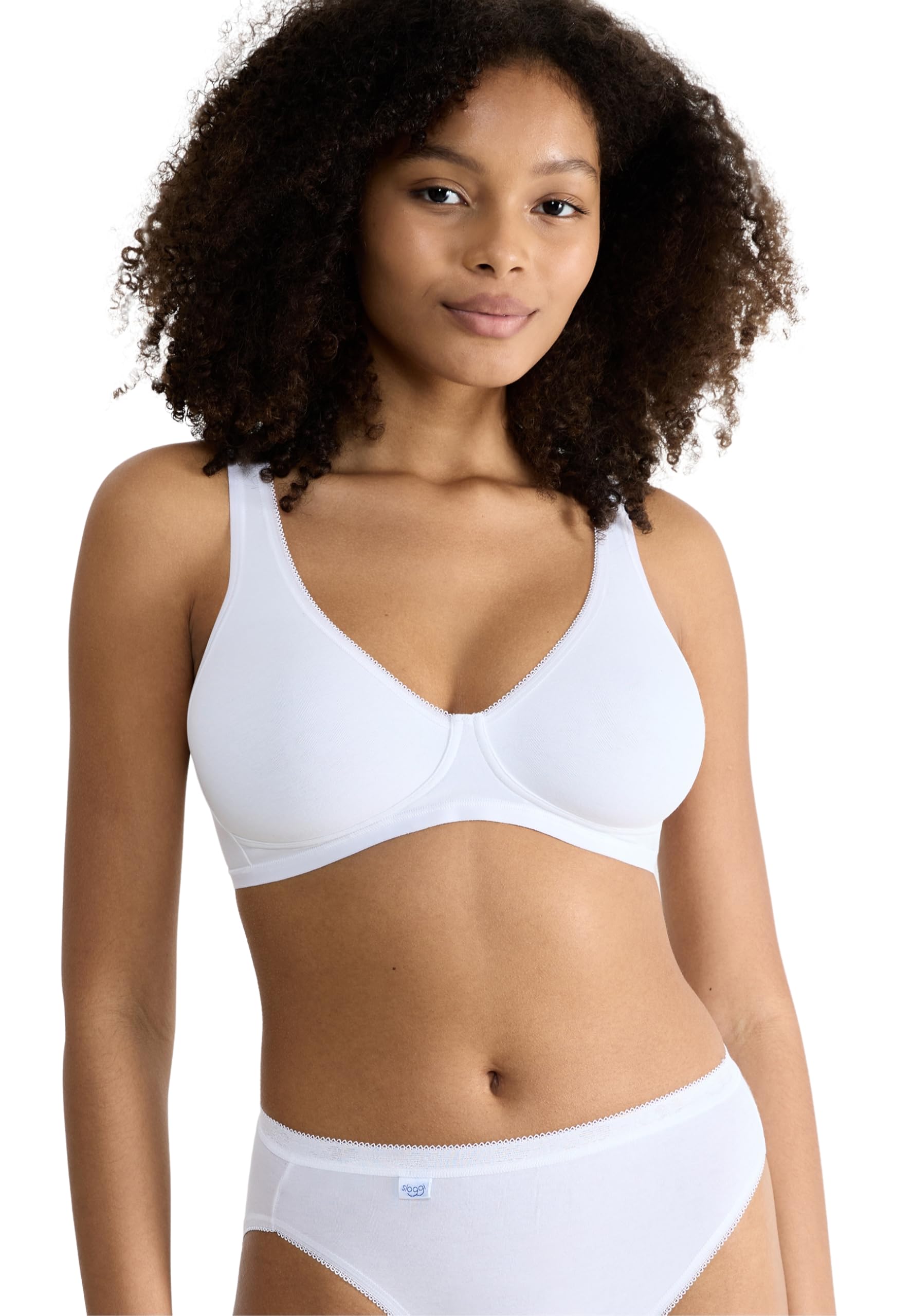 Sloggi Womens Basic+ Soft Bra, White, 34A UK