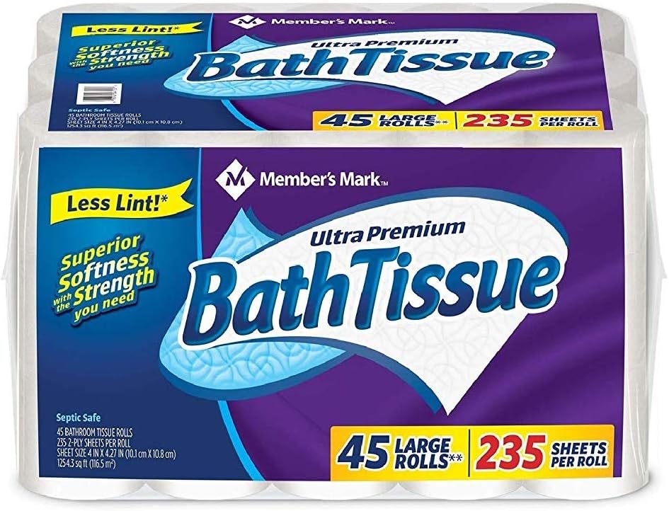 Member's Mark Ultra Premium Bath Tissue, 2 ply (235 sheets, 45 rolls)