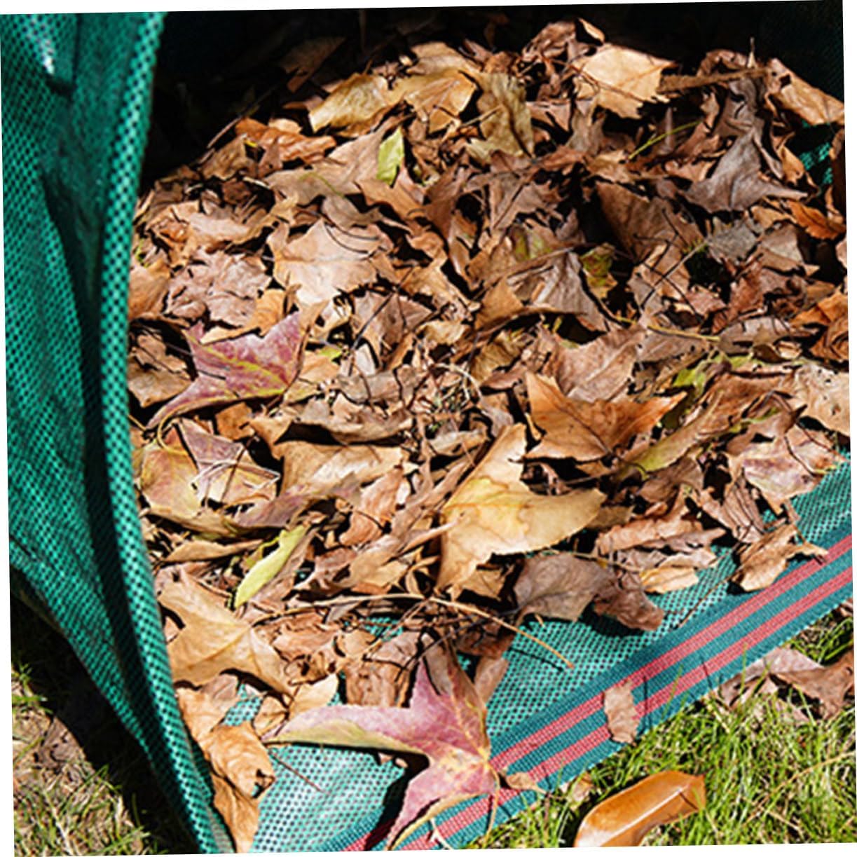 Leaf Bag Large Capacity Garden Trash Bag for Easy Debris Collection Durable Collapsible Design with Woven Handles for Lawn Maintenance Outdoor Activities