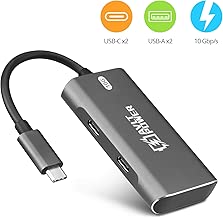 AVLT-Power 4-Port USB 3.1 Gen 2 10G Hub - USB-A x2 USB-Cx2 - Portable USB-C Hub for MacBook Pro, iMac, iPad Pro, MacBook Air, Surface Pro, Pixel Slate, Galaxy Tab - coolthings.us