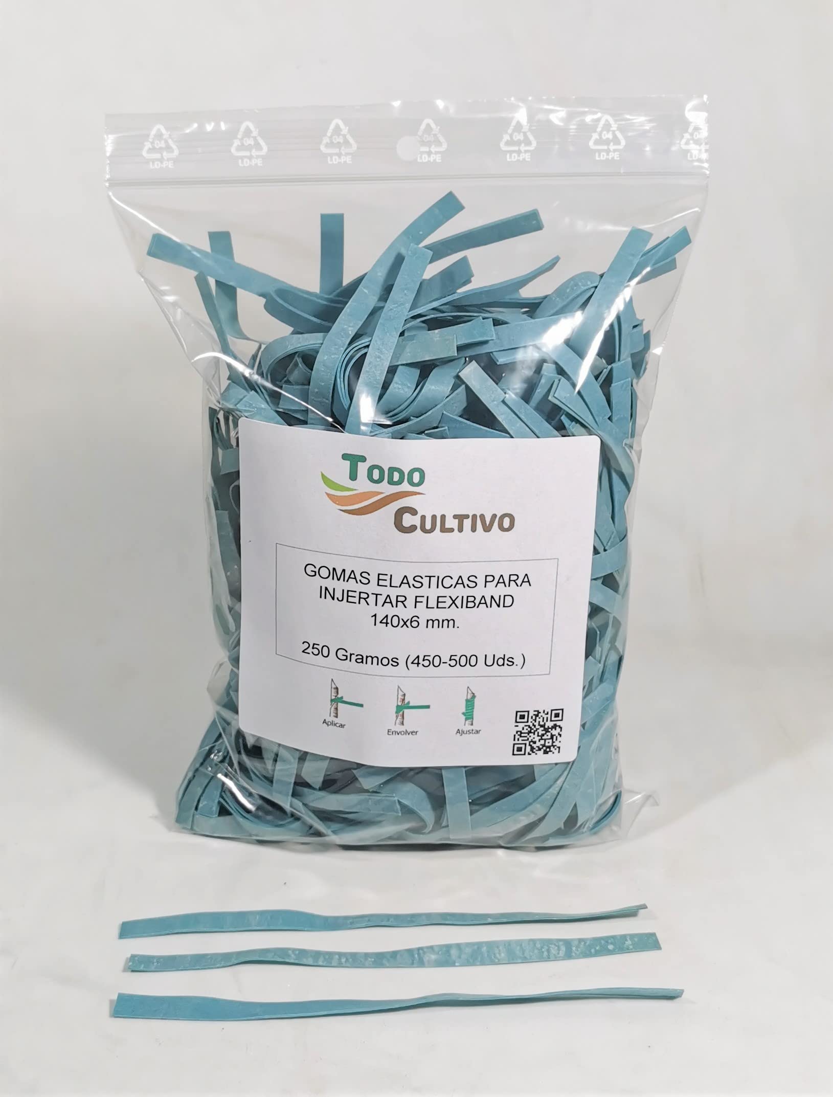 Flexiband Veredelungsgummis 250 g 140 x 6 mm speziell für alle Arten von Veredelungen entwickelt