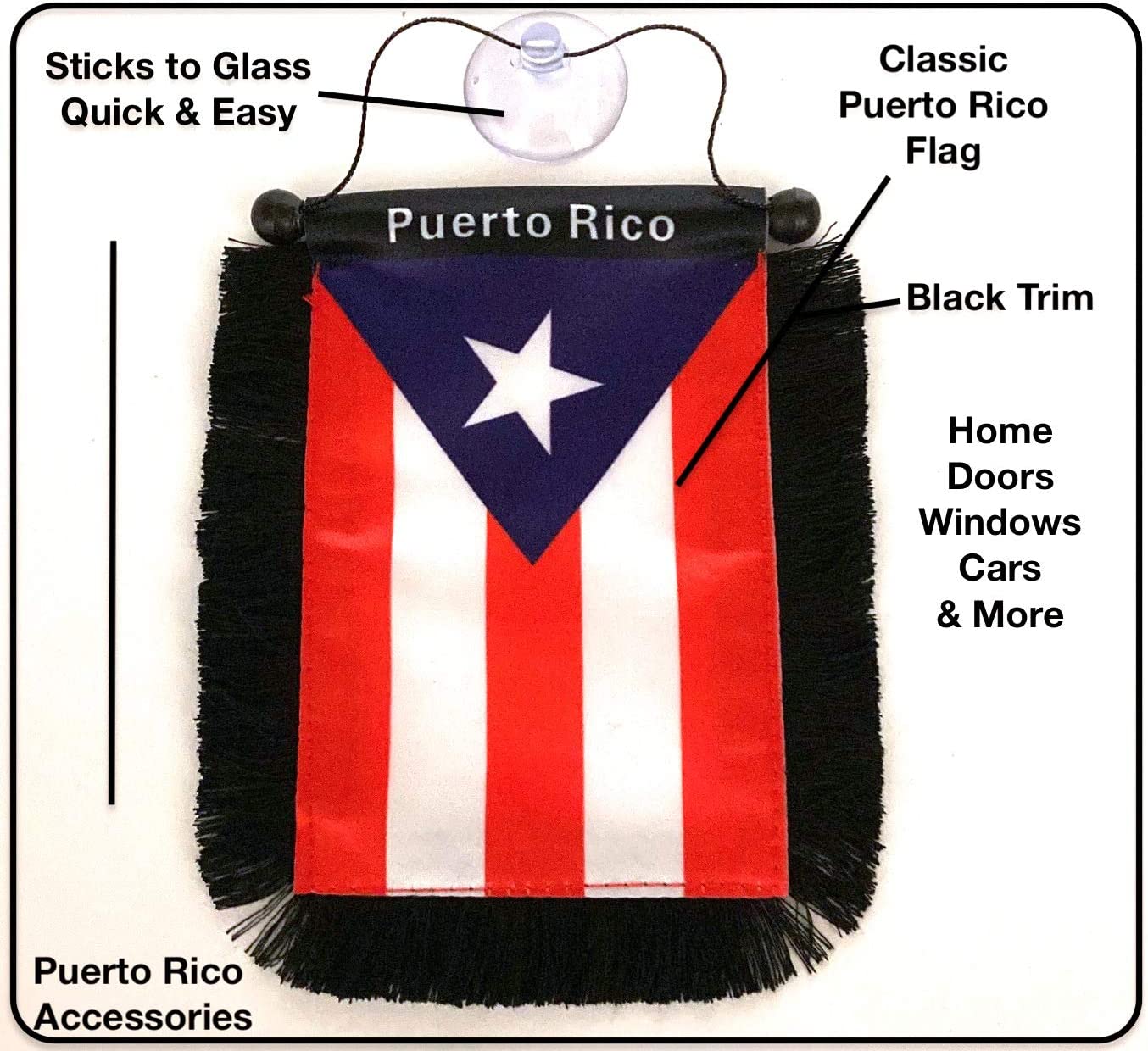 Watch Puerto Rico Car flag accessories Home decoration flags PR Rican ...
