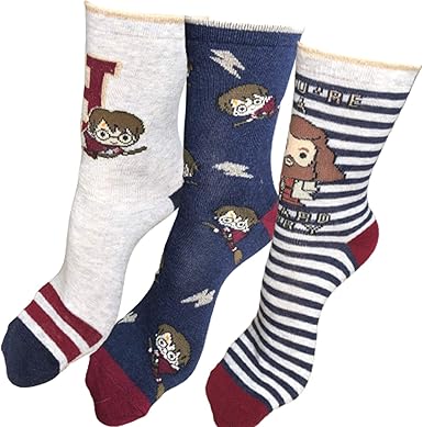 Primark Limited Lot De 3 Chaussettes Harry Potter Avec Harry Et Hagrid Quidditch Licence Officielle Pour Femme Uk 4 8 Eur 37 42 Amazon Fr Vetements