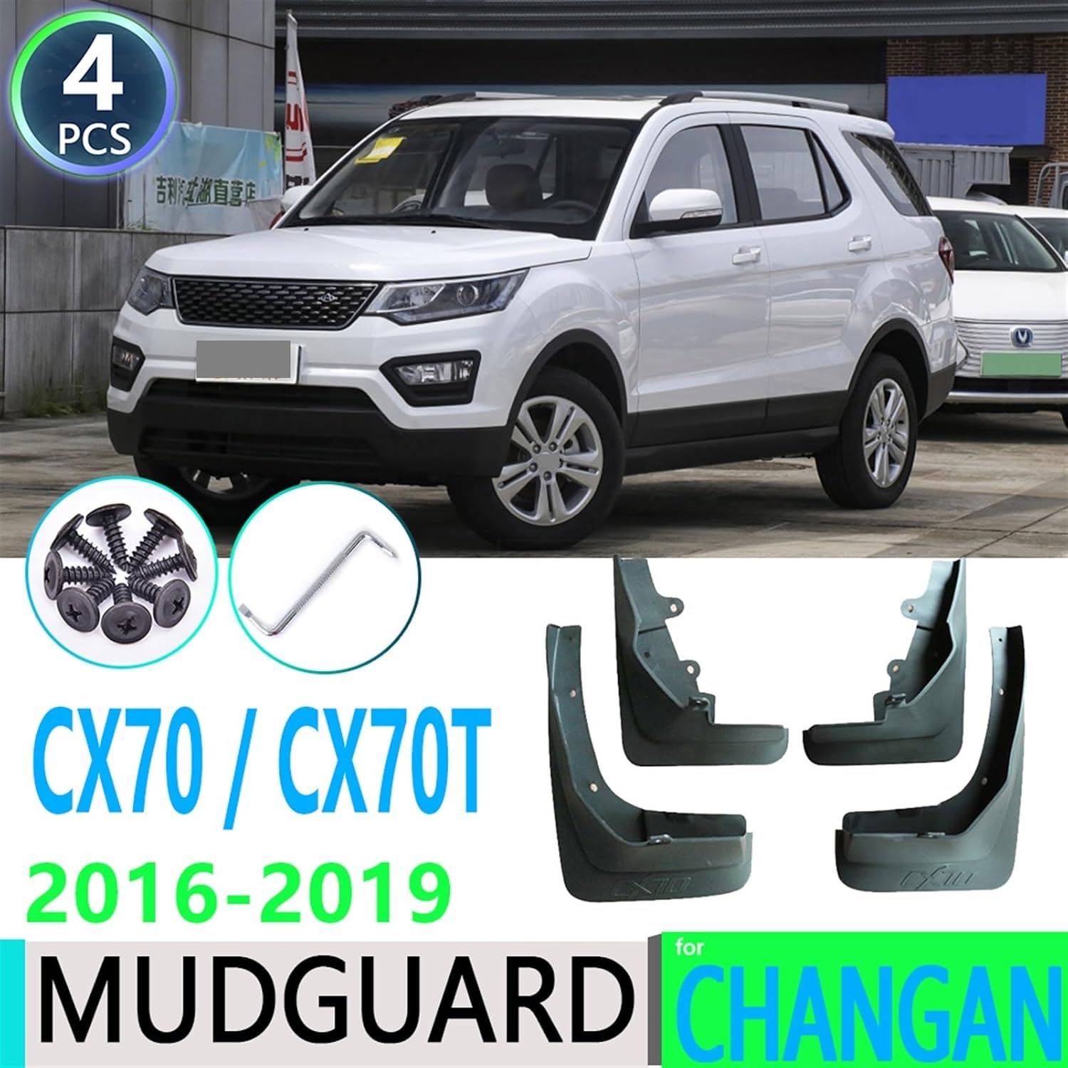 For Chana Changan CX70 CX70T 2016 2017 2018 2019 fenders Mudguard Mud Flaps Guard Splash Flap Car Accessories(Chana CX70T)