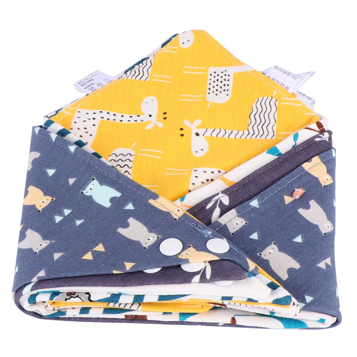 ibasenice 15piezas Baberos De Saliva Para Bebés Toallas Infantiles Triangulares De Bandanas Ajustables Para Alimentación y Bebés Recién Nacidos