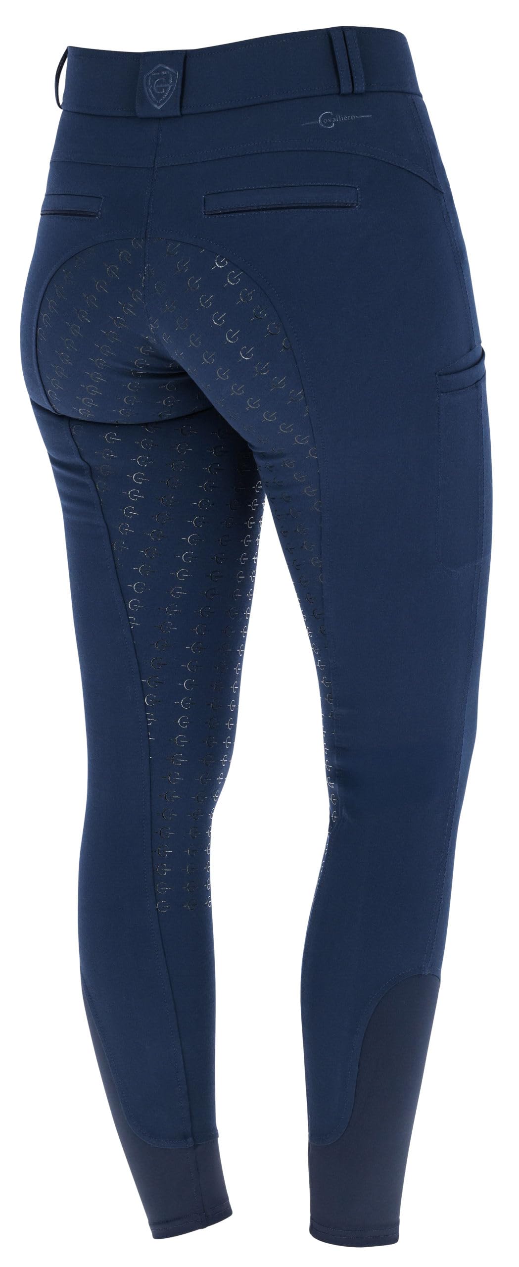 Covalliero Reithose Signature, Gr. 42, Dark Navy, Polyester, Baumwolle, Damen, Zwei Reißverschlusstaschen, mit Handytasche, maschinenwaschbar bei 30°C, 3232420