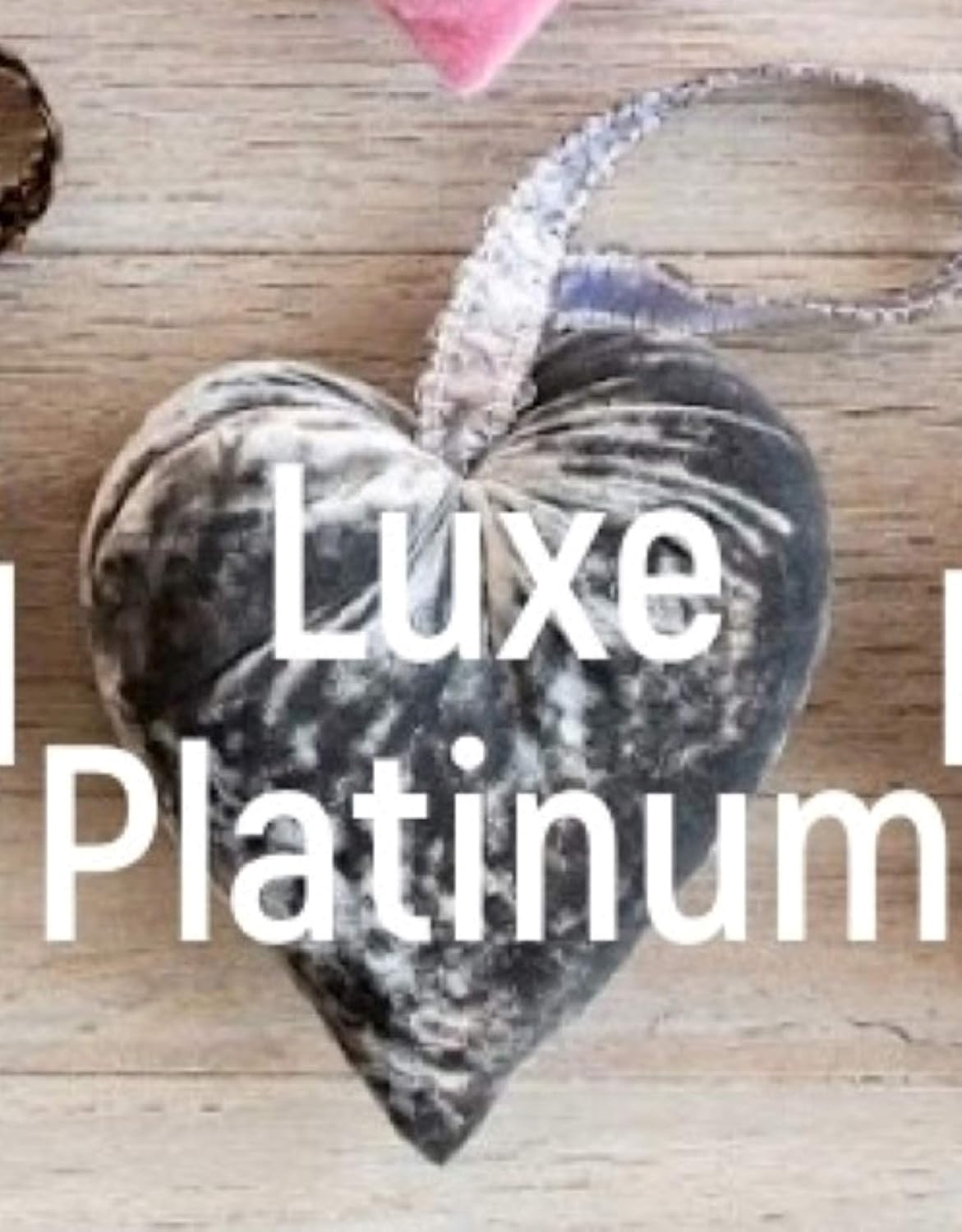 Velvet Hearts Set of 3, Plum Bowl Fillers, Lilac Heart Door Knob Hanger, Unique from Daughter, Silver (Luxe Lilac, Luxe Platinum and Plum)
