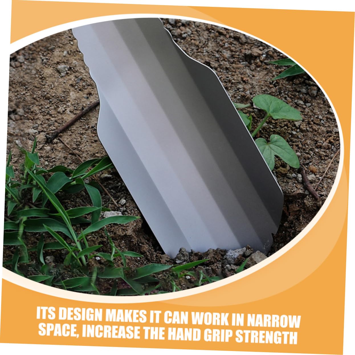 BESPORTBLE Strumenti all'aperto Pala per piantare Pala Portatile Pala per Il compostaggio Pala per erbicidi attrezzo Pala da Giardino in Titanio Pale da Giardino per piantare Silver