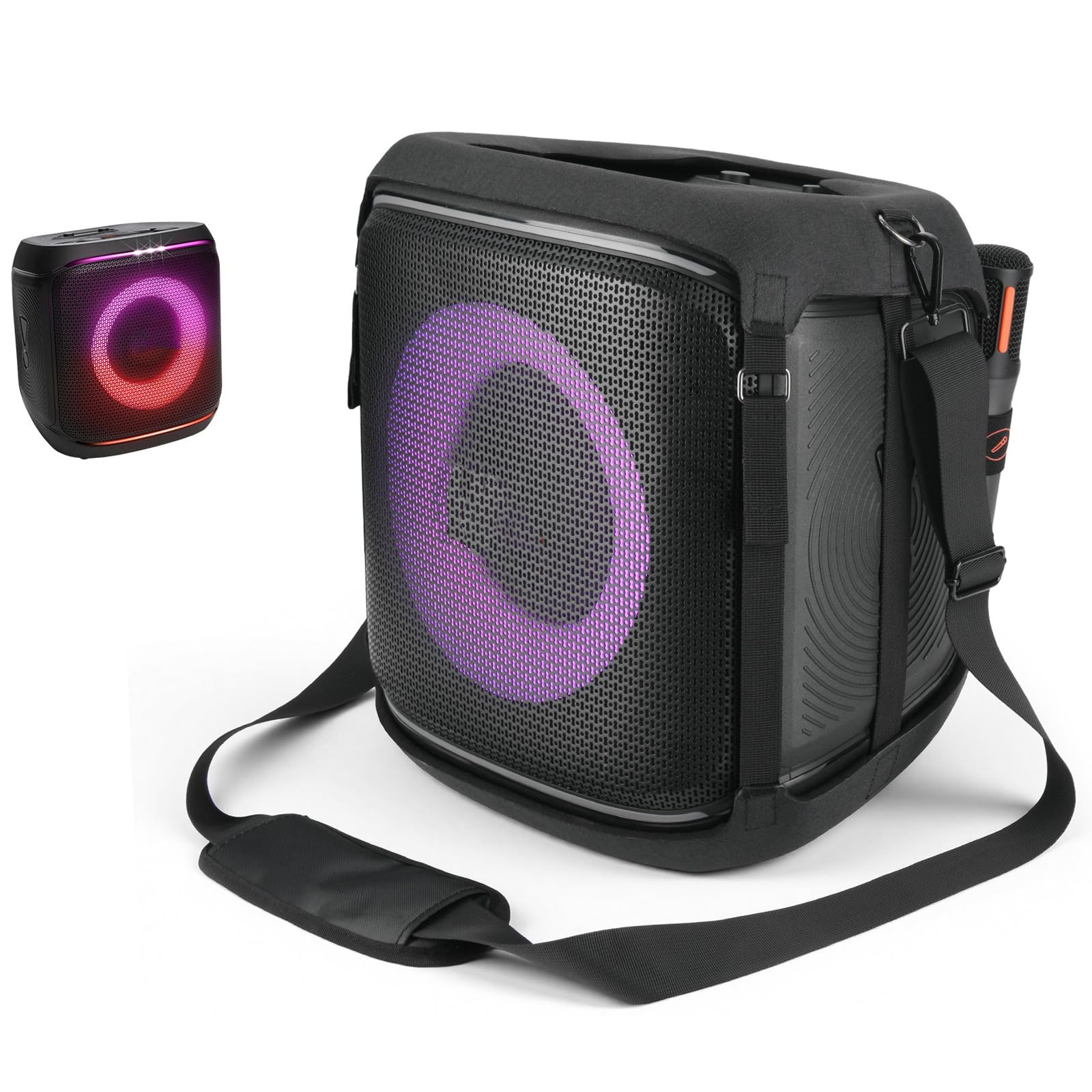 Pasek do Przenoszenia Futerał do JBL Partybox Encore 2 Głośnik Imprezowy Bluetooth,Partybox Encore Essential 2 EVA Pokrowiec Podróżny Paskiem na Ramię Torba na Ramię Akcesoria