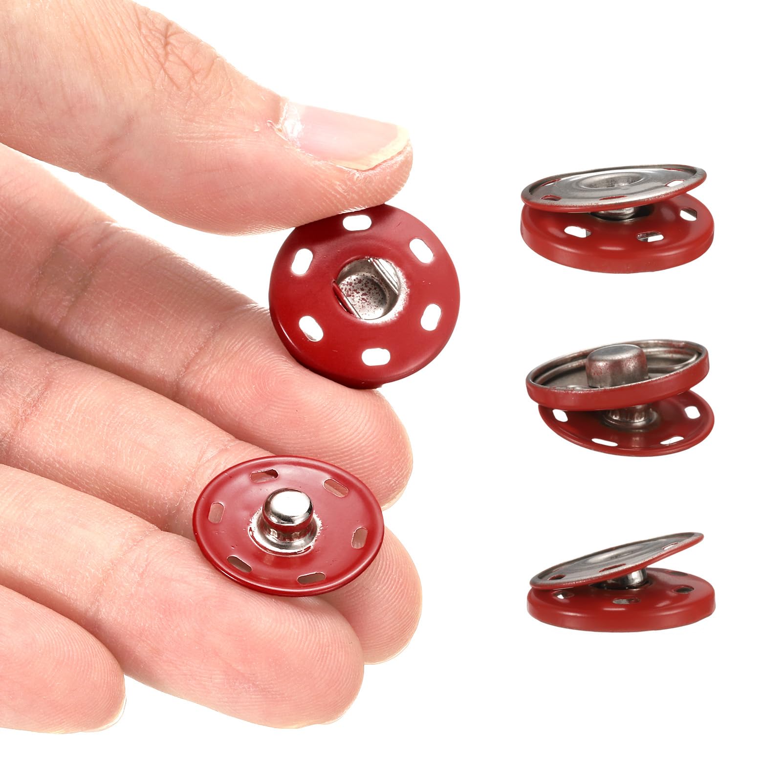 Amazon.com: HARFINGTON 5 Set Sew-on Snap Buttons 21mm Metal Snap