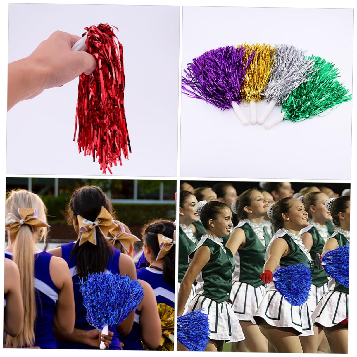 BESPORTBLE Cheerleading Prop Hand Flower Balls 18pcs Pom Poms for Sports Meet Cheerleading Balls Aerobics