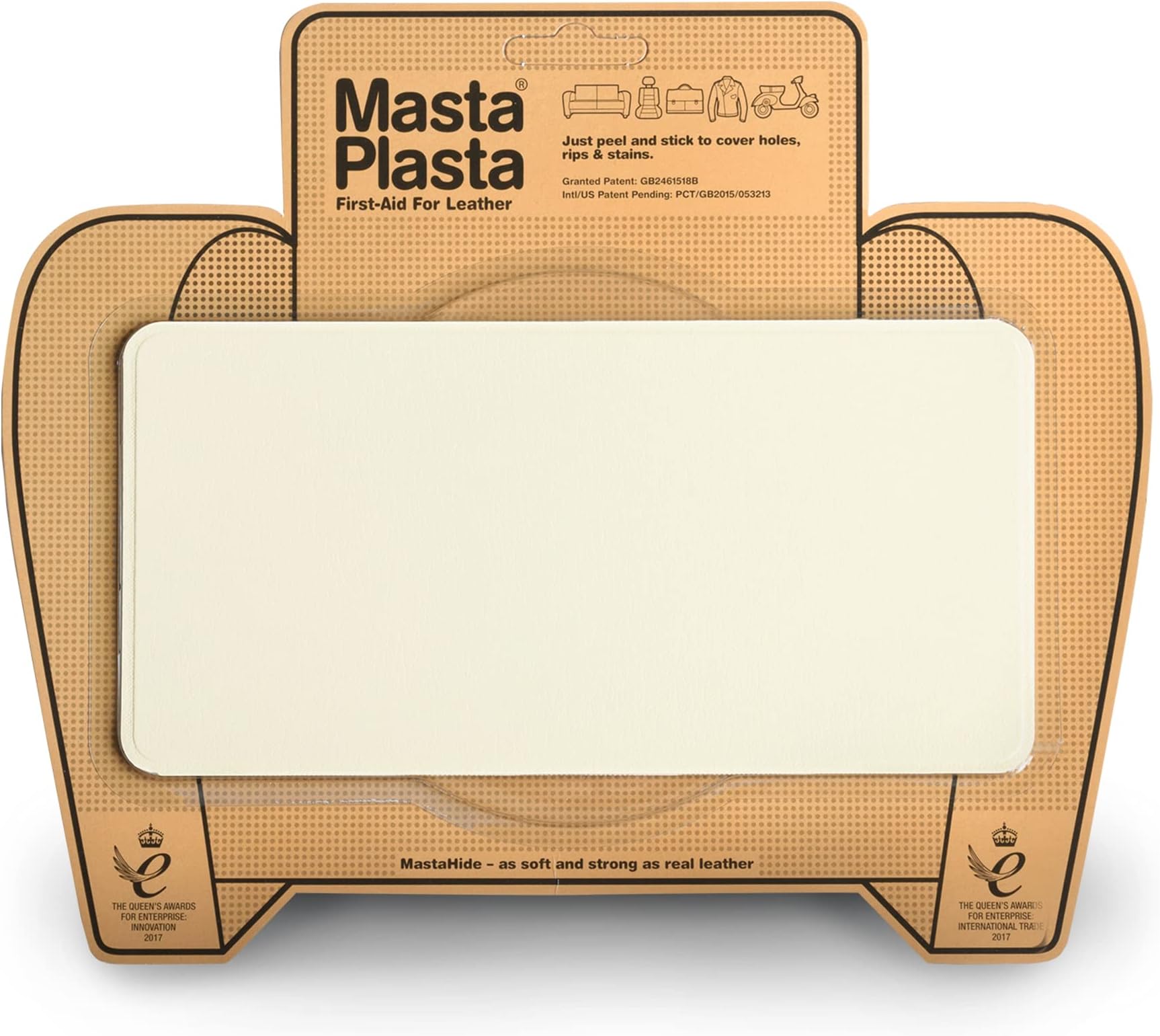 MASTAPLASTAIVORYLARGEPLAINSTITCH , IVORY PLAIN 20cmx10cm, White