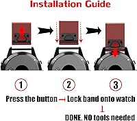 Vista 53 de ANCOOL - Correa para Garmin Fenix 5S, de ajuste fácil, de silicona suave de 20 mm de ancho, correa de reloj para Fenix 5S