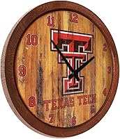 Vista 430 de The Fan-Brand NCAA Oklahoma Sooners: Faux Barrel Top Wall Clock Sports Team Bar Sign Décor - Home Man Cave, Party Decoration - Made On Demand