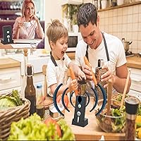 Vista 7 de Sistema de intercomunicación inalámbrico de 2 vías para el hogar, 1/2 milla de largo alcance, llamadas manos libres, recargable, espera de 120