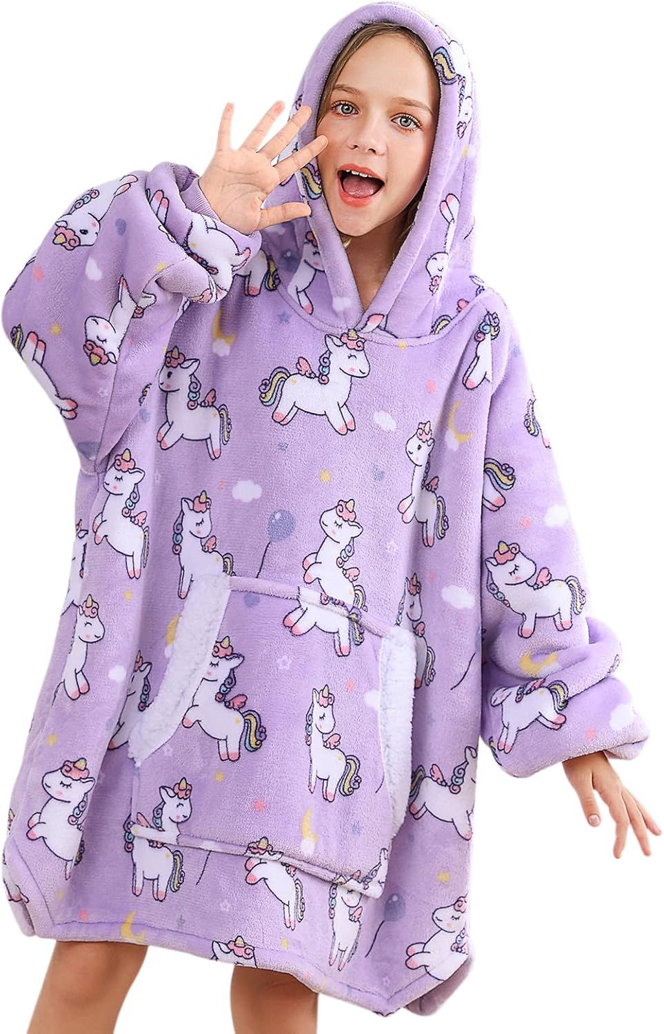 Kids Fluffy Snuggle Hoodie Snuggies For Kids JERYMUND Kids