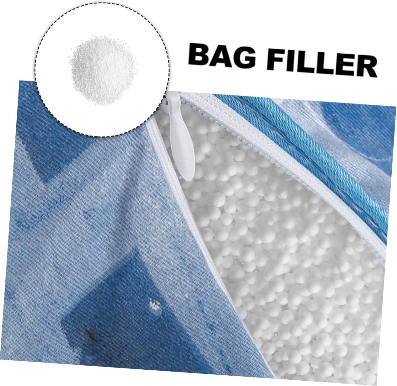 CHILDWEET 1pack Bean Bag Filler Soft Shredded Particles for Crafts Pillows and Sofa Stuffing Lightweight and Resilient Filling for Comfortable Seating